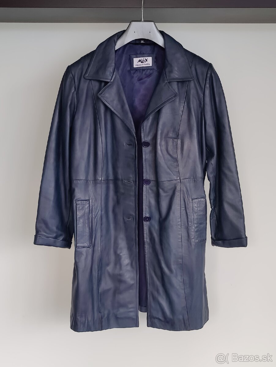 Dámsky kožený kabát veľ. XXL-XXXL