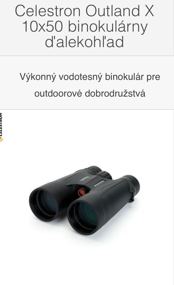 Predám binekulárny ďalekohľad