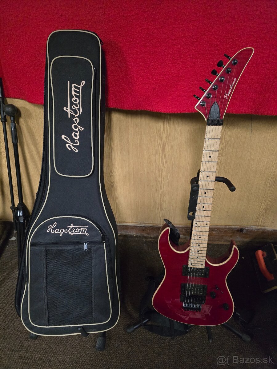 Predám gitaru Pasadena CL103 s puzdrom Hagstrom a efektom