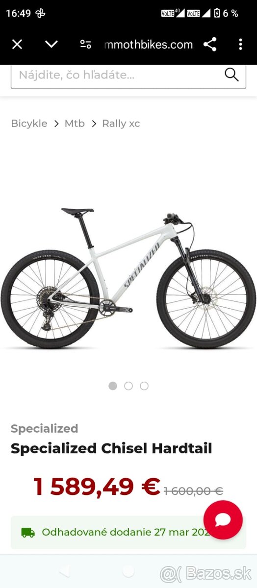 Predám horský bike SPECIALIZED