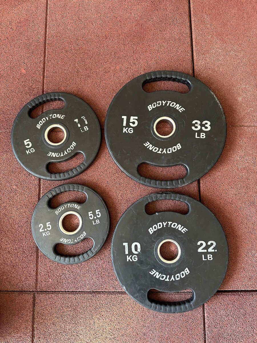 Olympíjske kotúče značky Bodytone 2.5-5-10-15kg