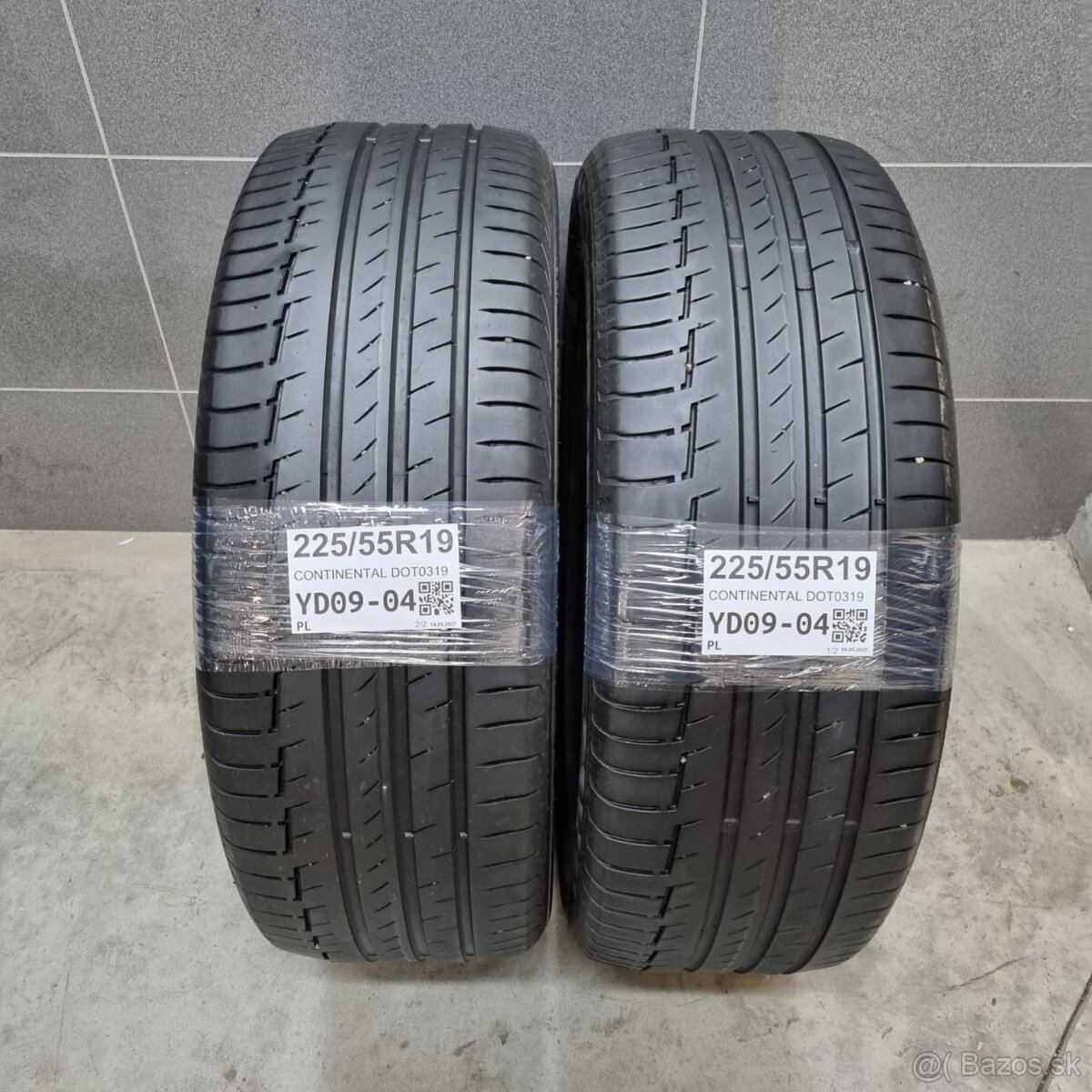 Letné pneumatiky 225/55 R19 CONTINENTAL DOT0319