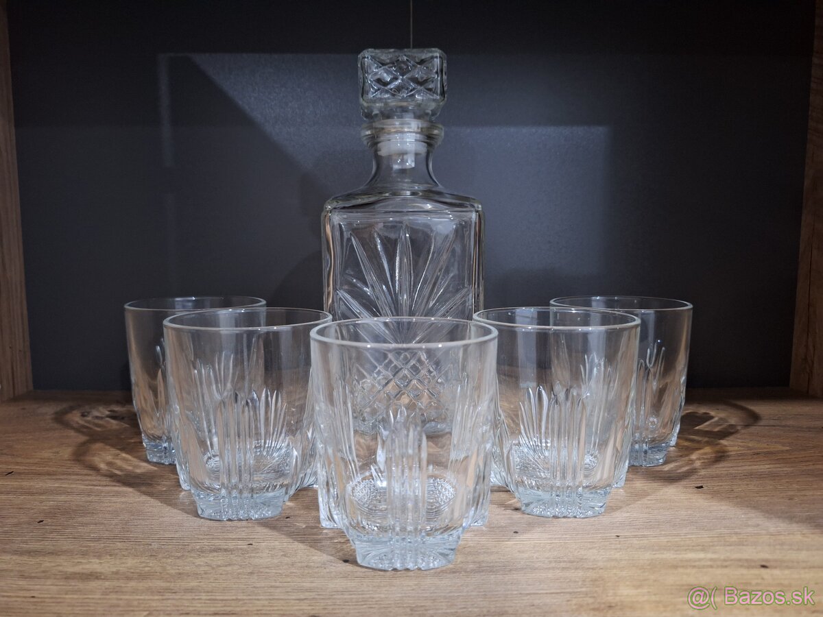 Whisky poháriky s karafou