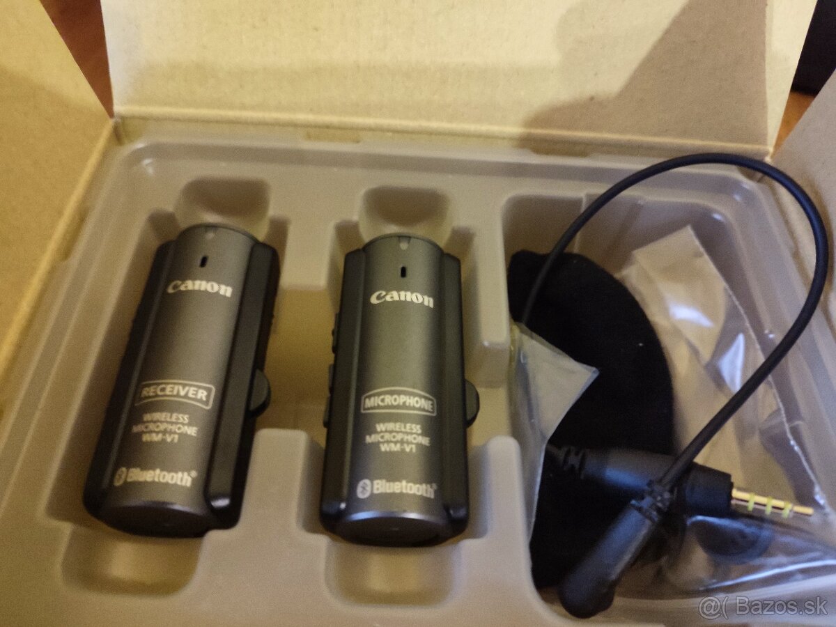 Predam bezdrotove mikrofony Canon WM-V1