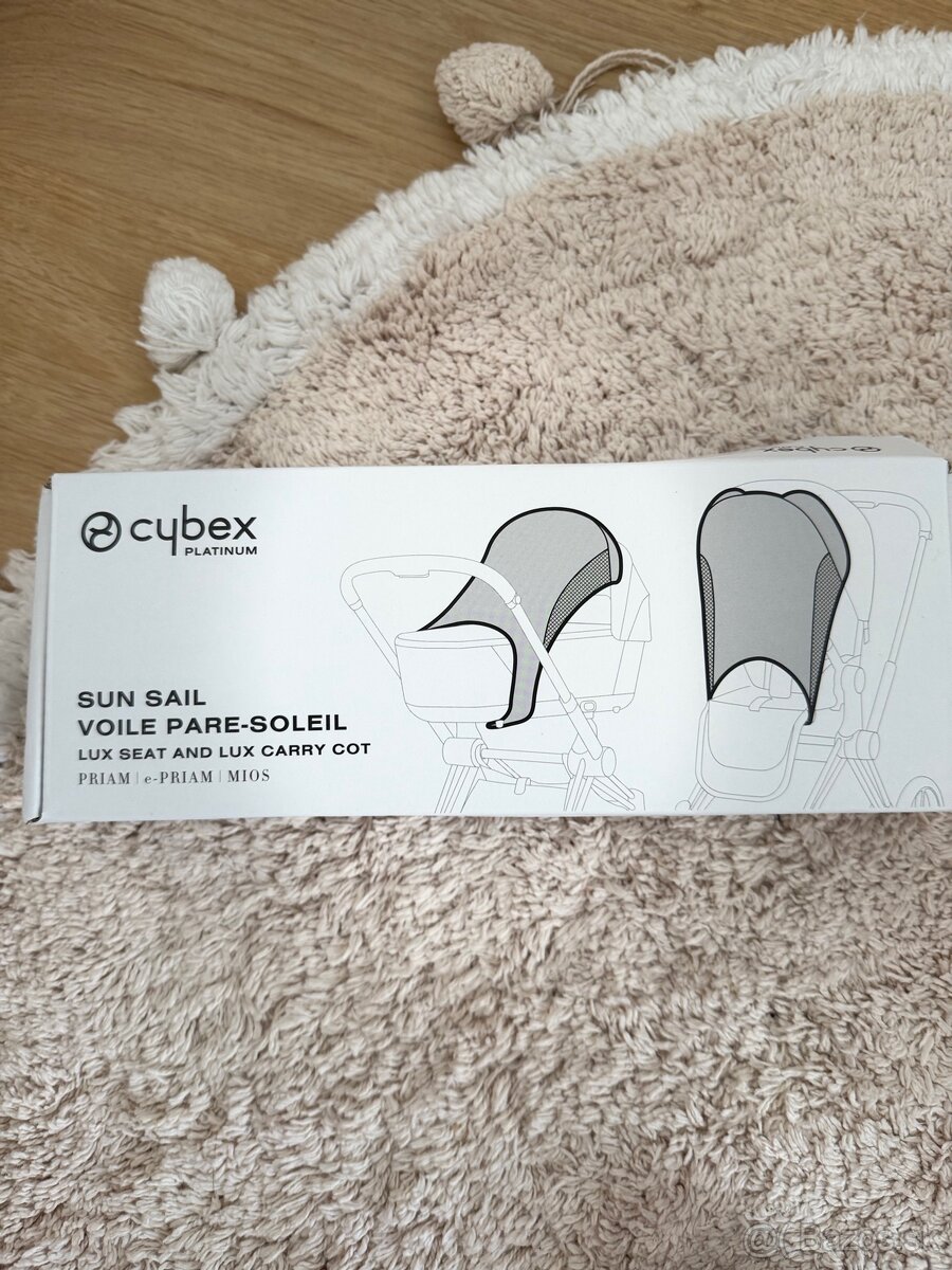 Slnečná clona cybex priam 2x - nová a používaná