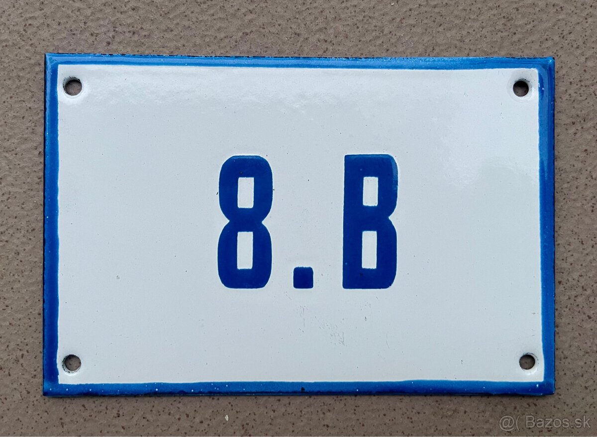 Smaltované tabuľky - cedule