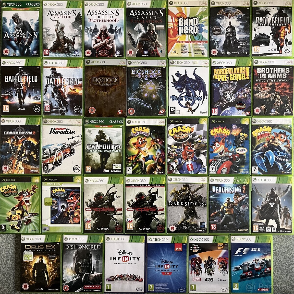 Predam mnozstvo hier na xbox 360