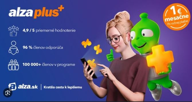 Zľava 20% na ročné členstvo v AlzaPlus+
