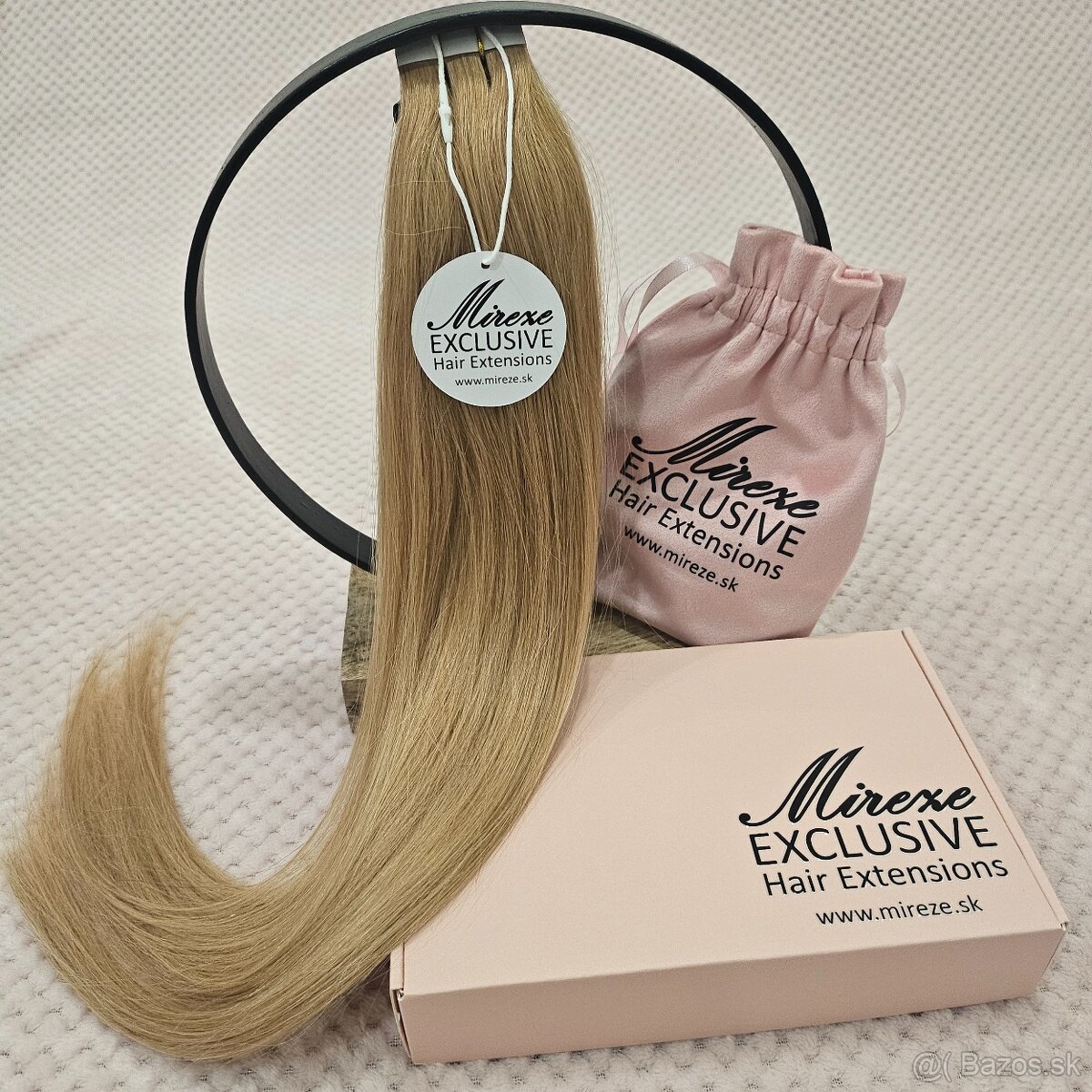 🖤 Tape-in predĺženie vlasov #27 – Medová blond