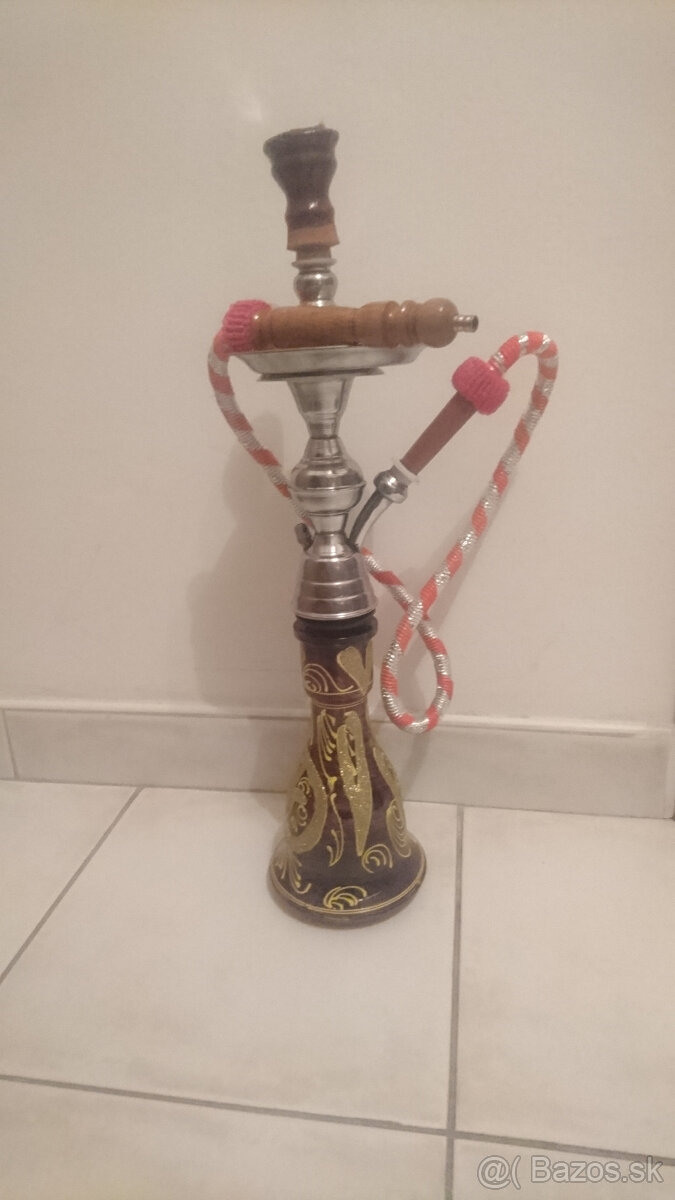 Vodná fajka - Červená, 40 cm vysoká