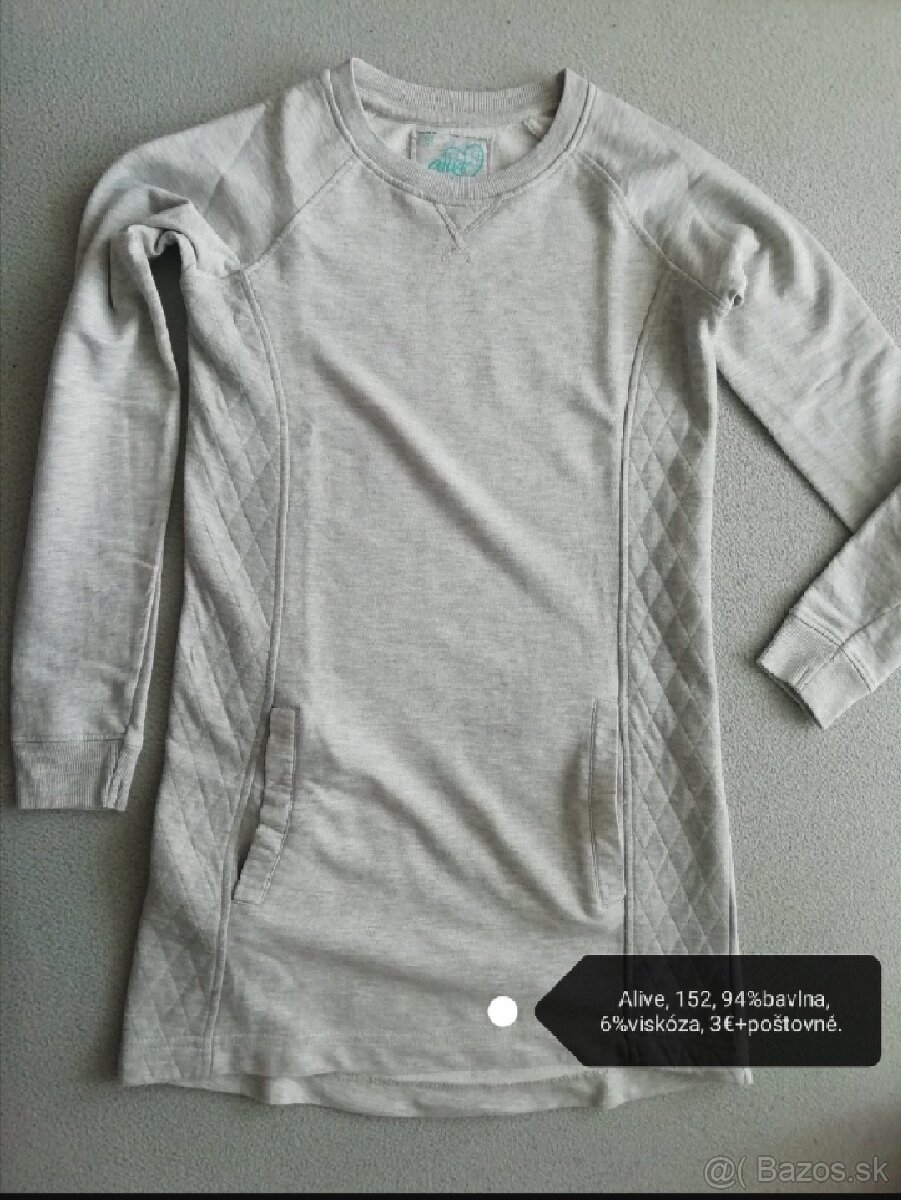 Dievčenské predĺžené mikiny. 3ks.