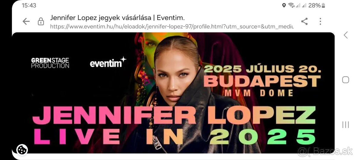 JENNIFER LOPEZ BUDAPEST 2025