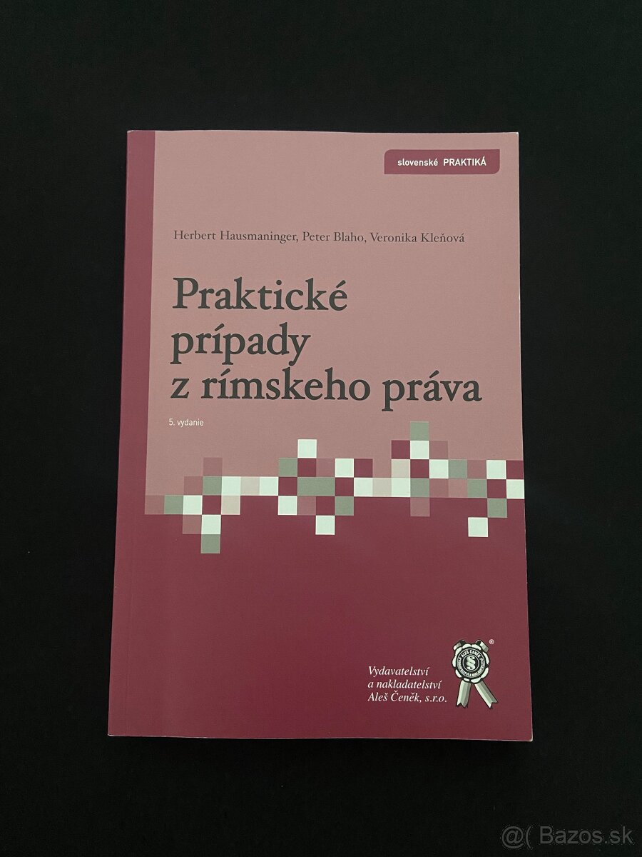 Učebnice pre prvákov na Právnickej fakulte