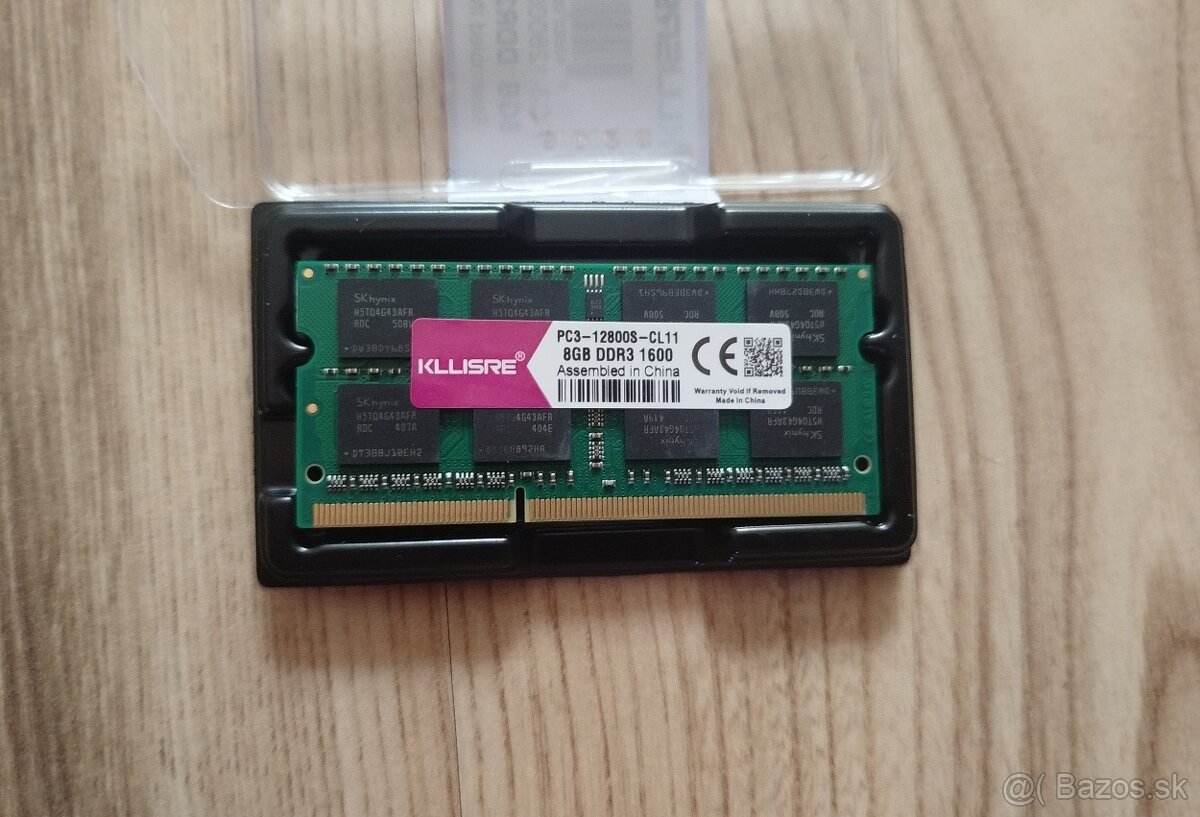 RAM 8GB DDR3 1600MHz SODIMM pre notebook – NOVÁ