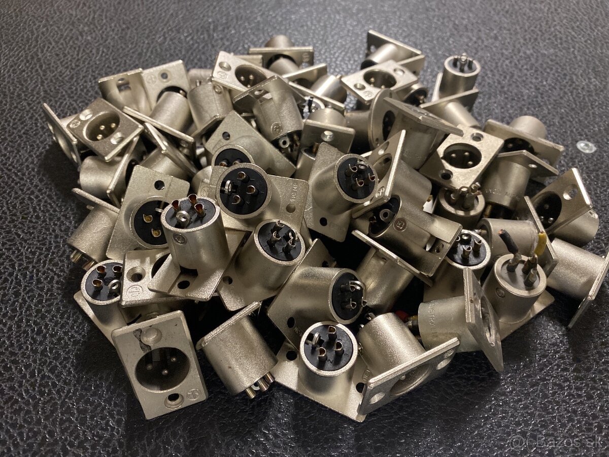 predam XLR 3 pin Neutric konektory
