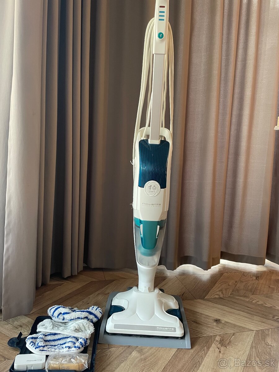 Tyčový vysávač 2v1 s parným mopom Rowenta Clean&steam