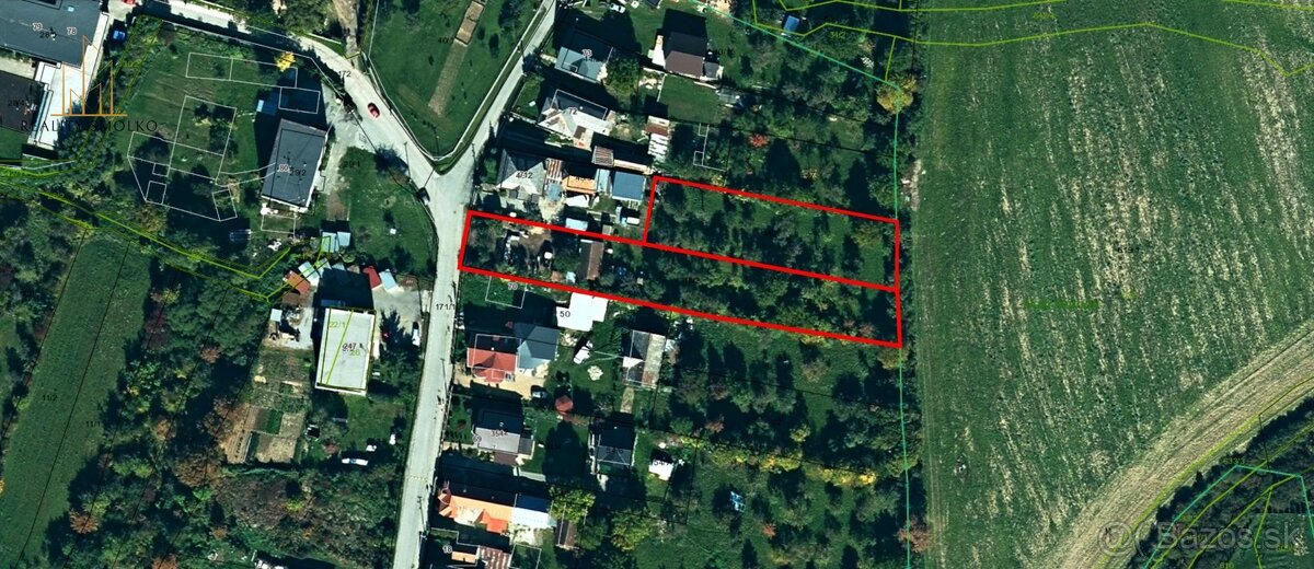 Na predaj pozemok 3175m2 na výstavbu až 4 RD-Kecerovce