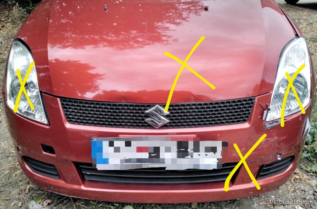 predám MOTOR M13A Suzuki SWIFT 1.3 2009 DVERE, RIADENIE a in