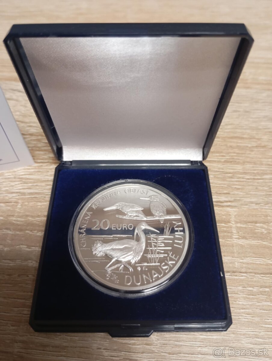 Strieborná minca 20€ (2025) Dunajské luhy proof
