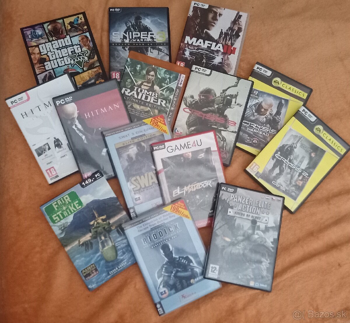 Predam PC hry GTA V, Crysis I, II, III, Hitman...