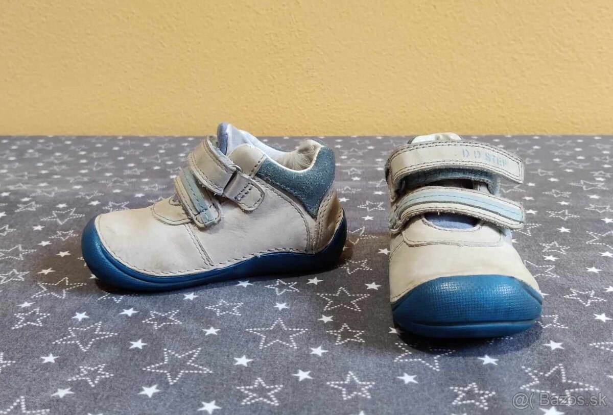 Detské kožené celoročné topánky, zn. DDstep 018, veľ. 20