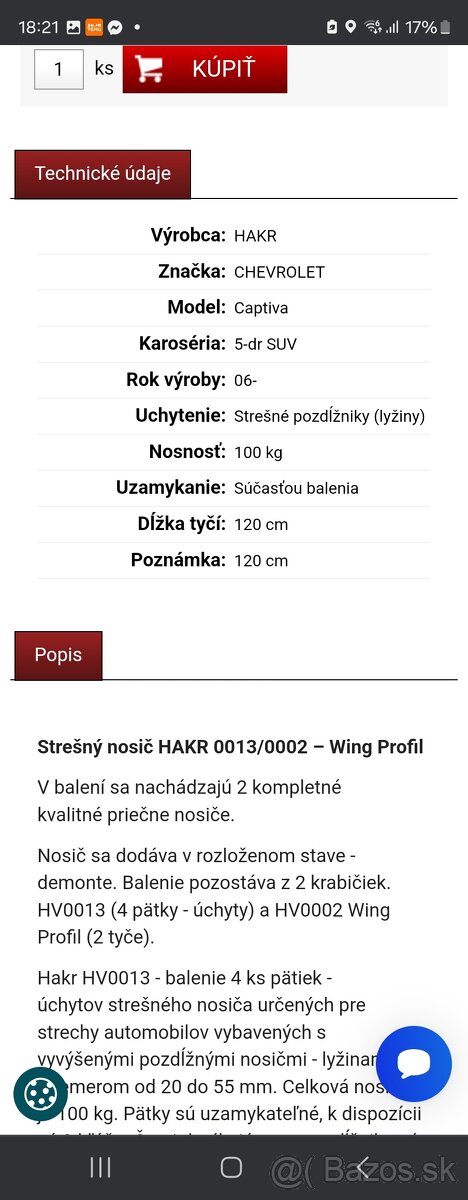 Strešný box +nosič