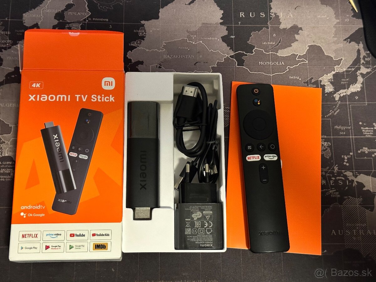 Predám Xiaomi TV Stick 4K – Android TV, perfektný stav, komp