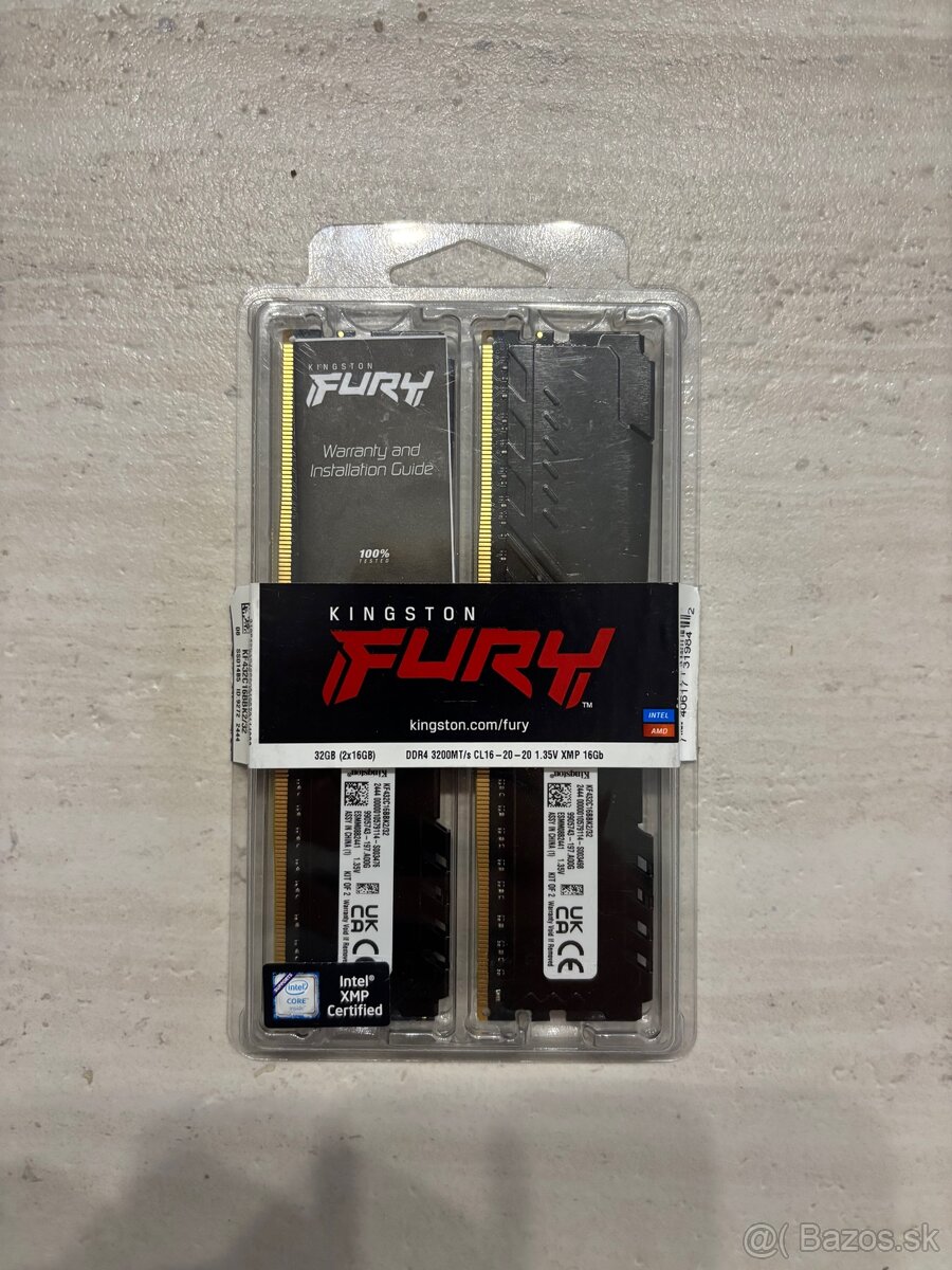 pamäťe ram - Kingston FURY 32 GB DDR4 3200 MHz CL16