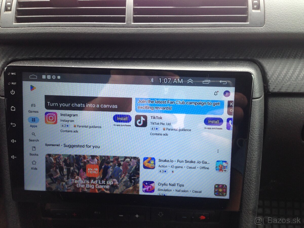 Predám android15 autorádio
