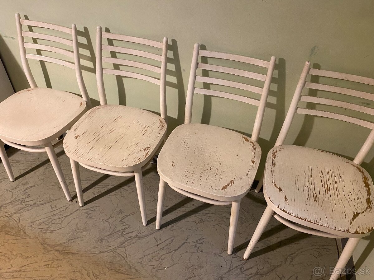Biele stoličky 4ks