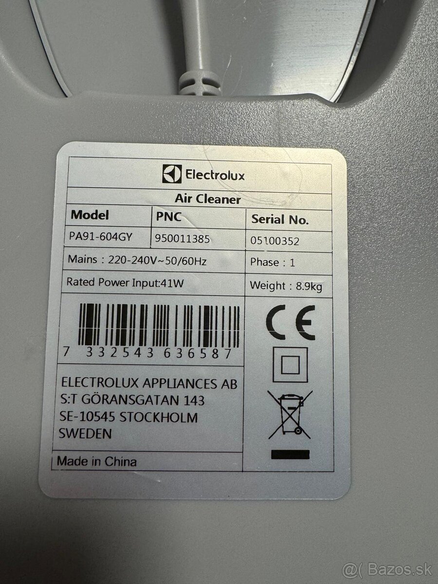 Čistička vzduchu Electrolux PURE A9 – model PA91-604GY