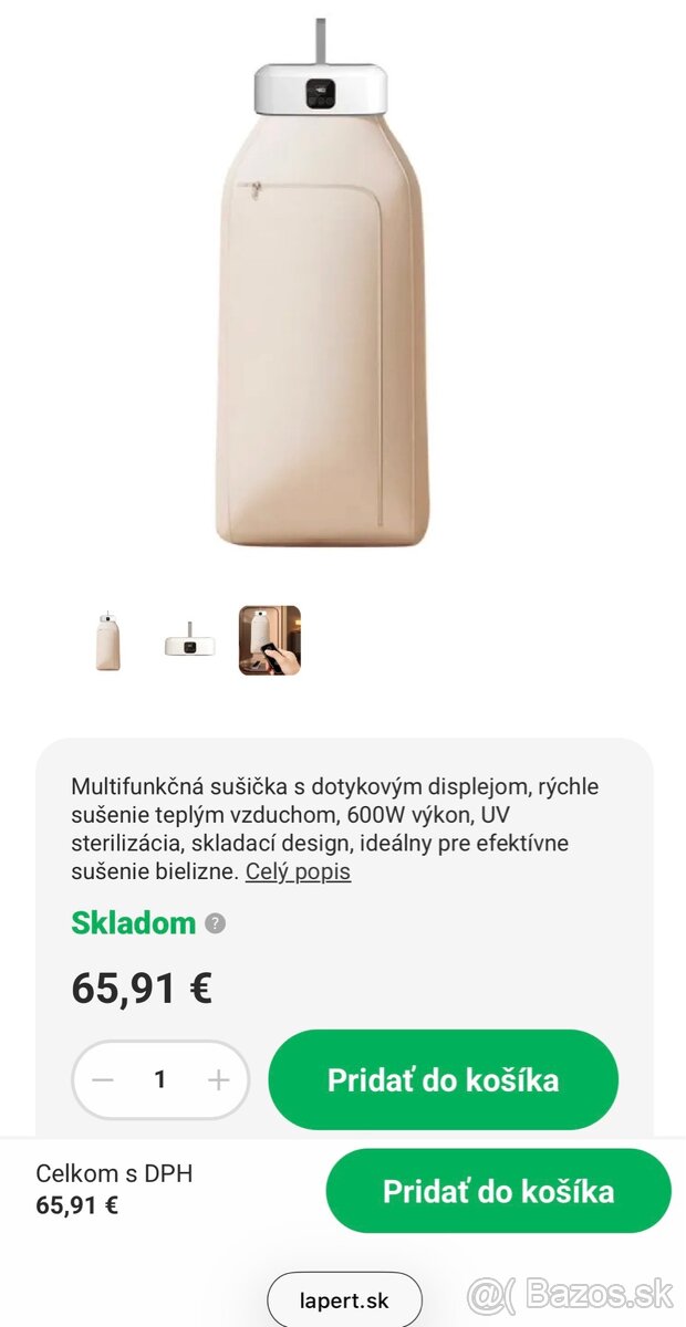 Prenosná / mini sušička