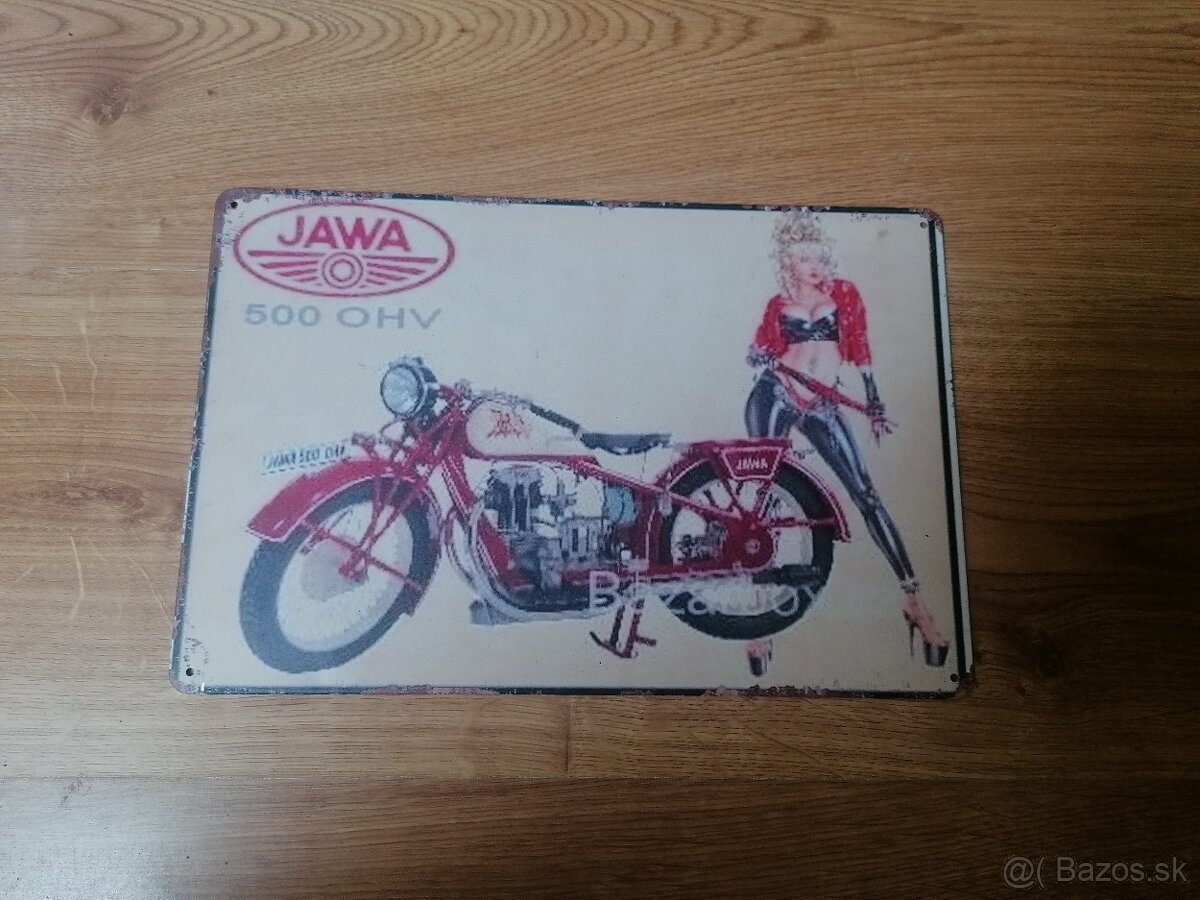 Plechová tabuľa Jawa 500 OHV