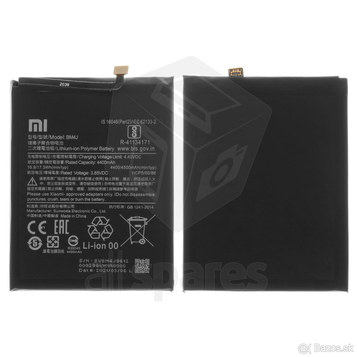 Nova bateria Xiaomi BM4J pre Redmi Note 8 Pro