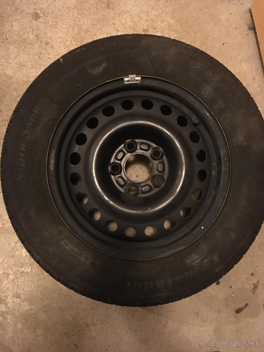 Zimné 4x pneu+ 4x disky 6X15 5X108 ET52,5 195/65/r15