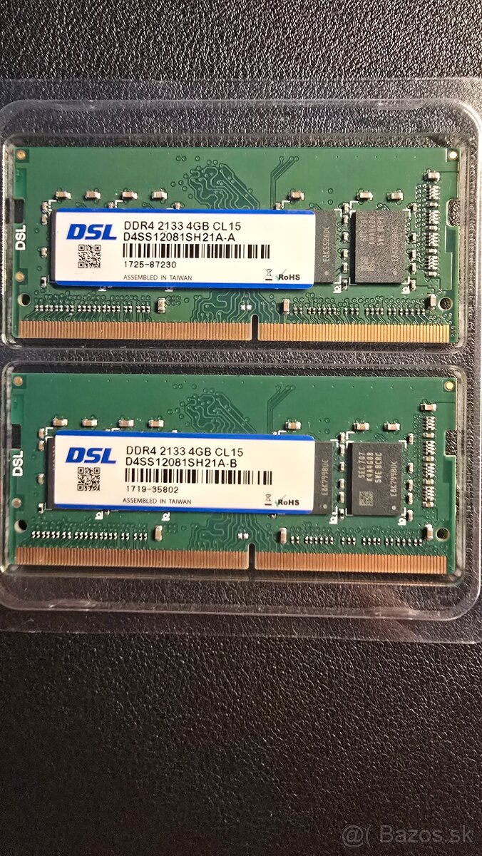 2x4GB DDR4 2133MHz SODIMM