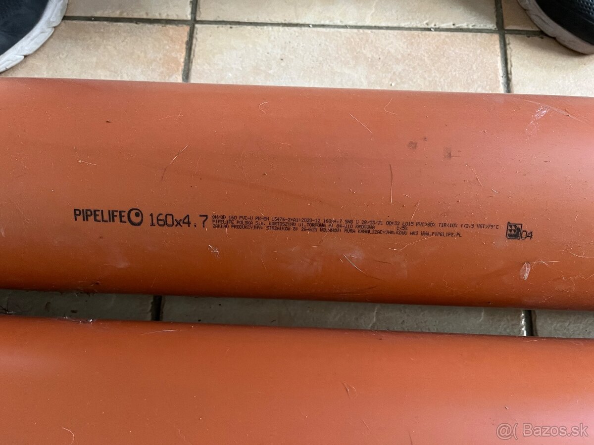 Predám kanalizačné potrubie d160