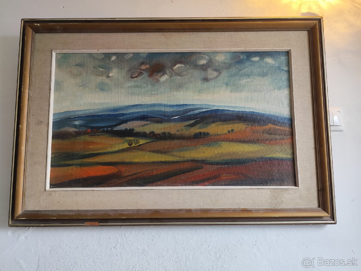 Olejomaľba, krajinka.