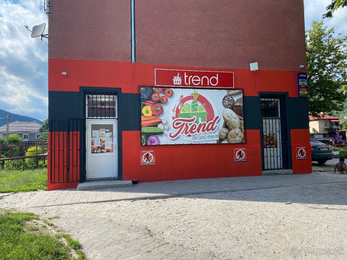 Obchod s potravinami na predaj