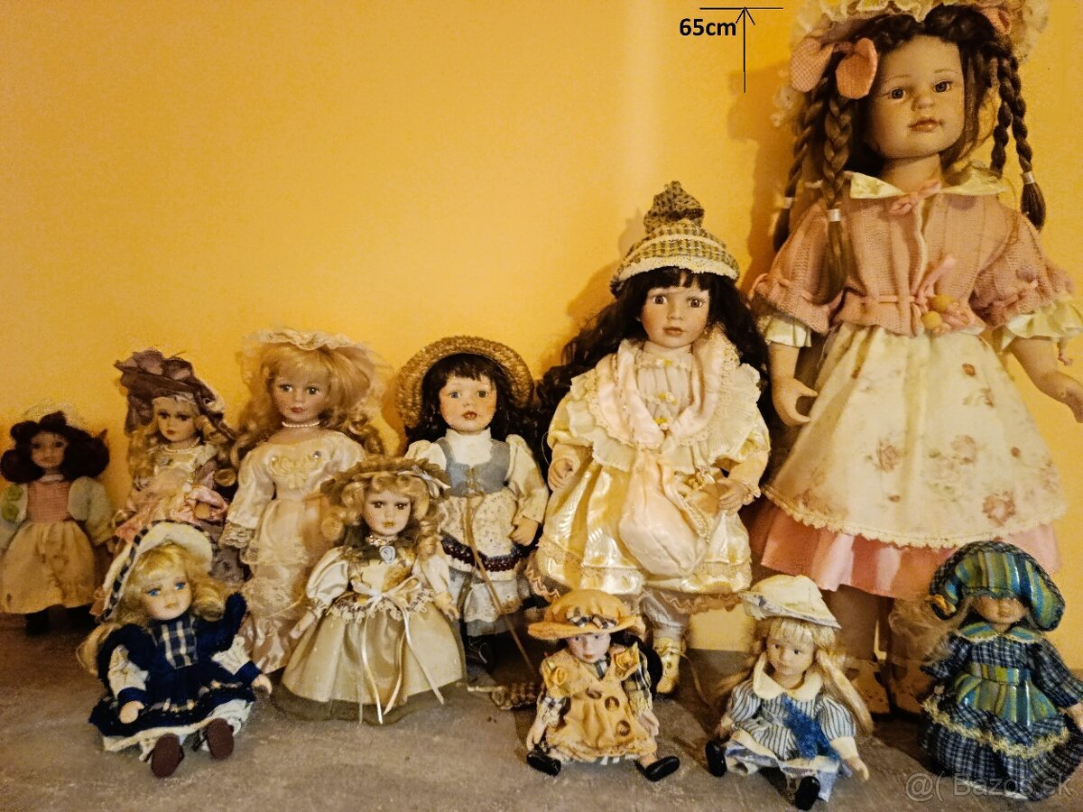 porcelánové bábiky 11ks