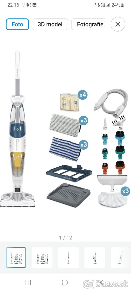 Tycovy vysavac s parnym mopom 3v1