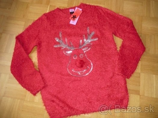 NOVÝ dievčenský/dámsky pulover - veľ. 158