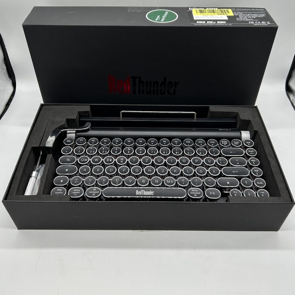 RedThunder RT84 Retro klávesnica písacieho stroja/BT 5.0