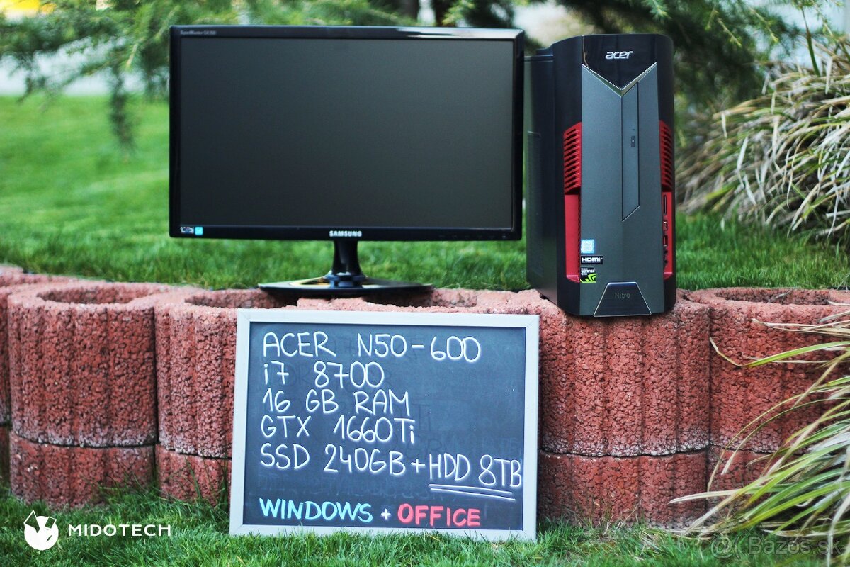 ACER N50-600 | I7 8700 | 16 GB RAM | GTX 1660 TI | SSD+HDD