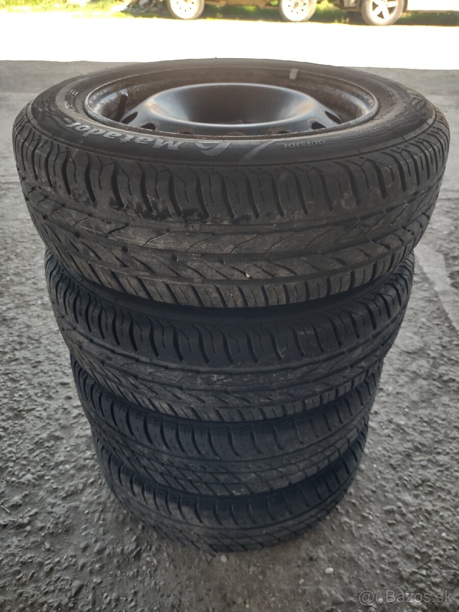 Letne pneu s diskami 175/65 R14 , 5,5Jx14 4x108 PSA