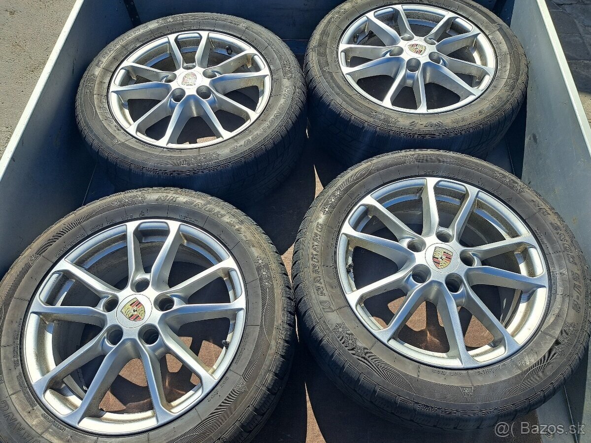 Porsche Cayenne - Originání alu kola 18" Zimní pneu