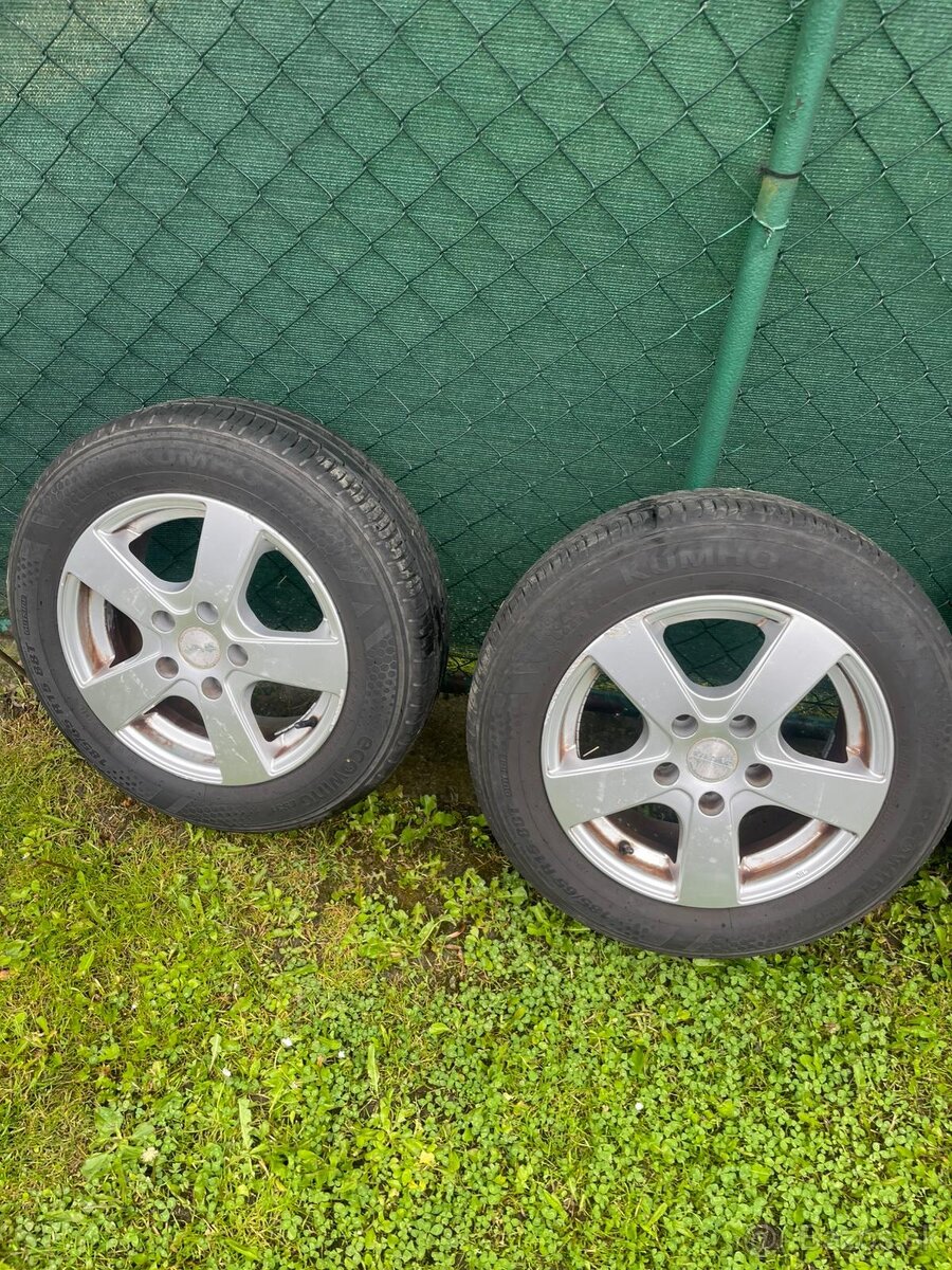 Predám letne kolesa na diskoch na huyndai i30 185/65 r 15