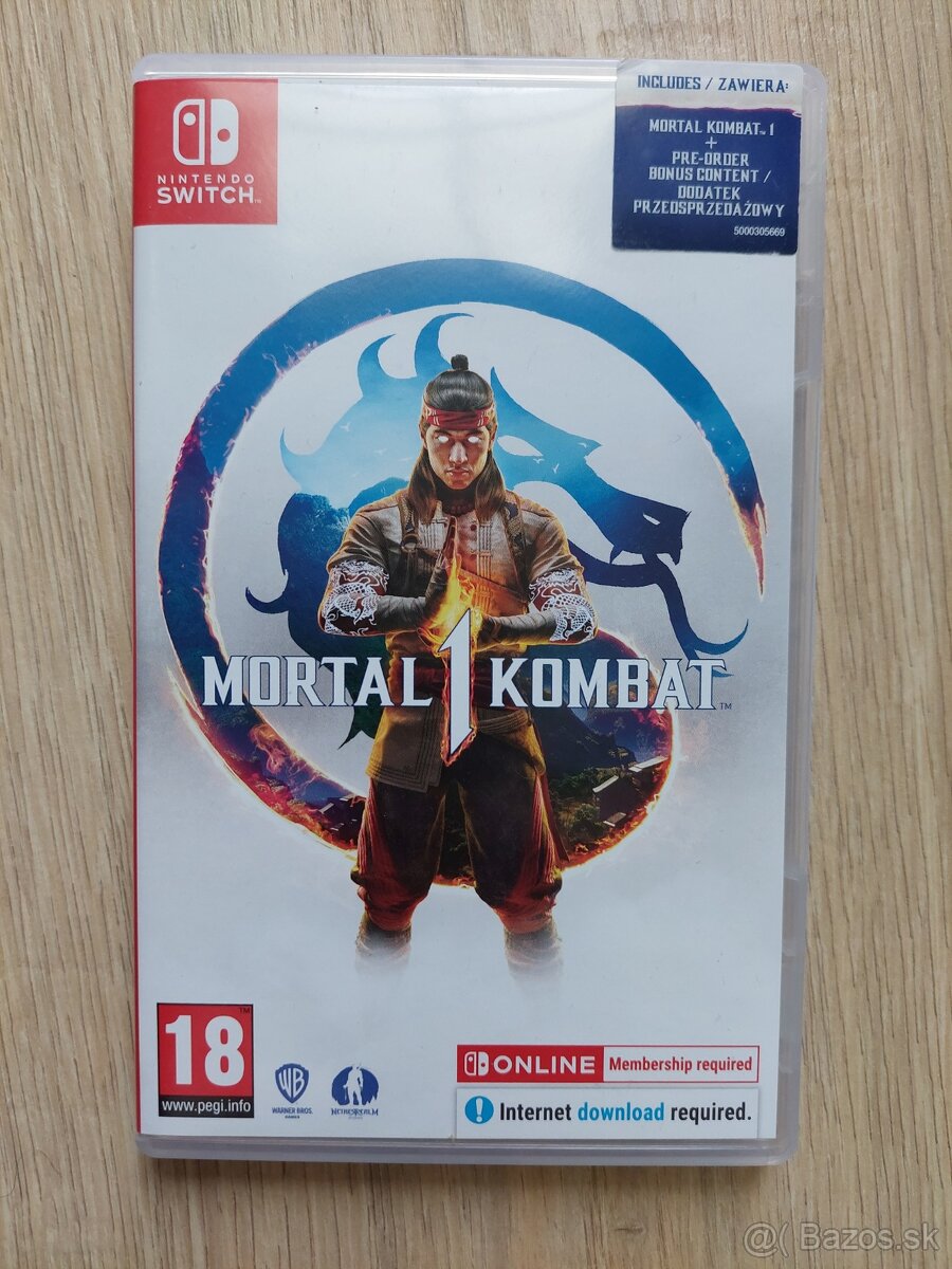 Predám mortal kombat 1 nintendo switch