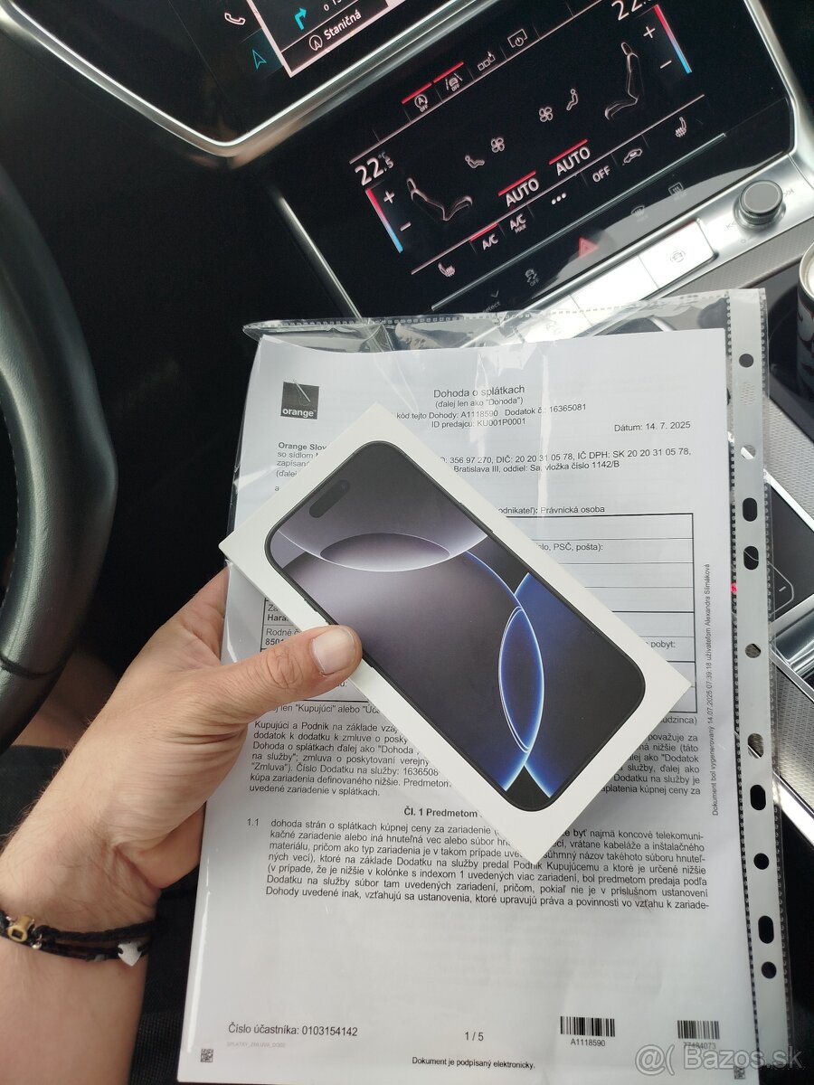 Iphone 16 pro 128 GB , záruka 15.7.2027