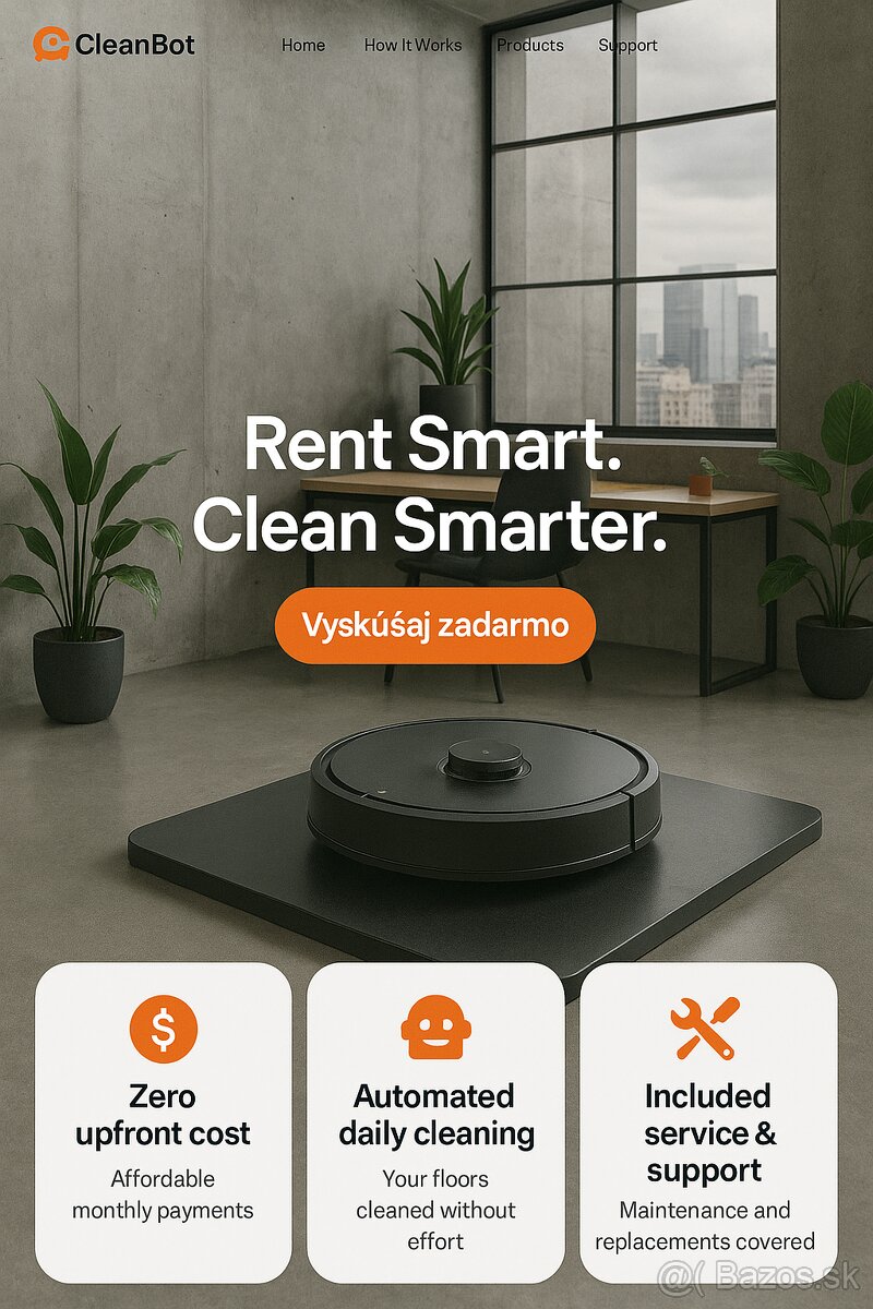 Tepovanie, prenájom robotických vysávačov pre firmy.